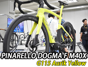 PINARELLO 2025 ROADBIKE DOGMA F DOGAMF DISK DISC M40X SHIMANO DURAACE Di2 12s MY25 G115 AURIK YELLOW ピナレロ 2025年モデル ロードバイク ドグマエフ ディスク シマノ 電動 デュラエース 12スピード 完成車 オーリックイエロー 2