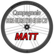 CAMPAGNOLO 2024 BORA ULTRA WTO BORAULTRAWTO 45 C23 DB DISC BRAKE BORAULTRAWTO45C23 MATT BLACK 2WAY-FIT TUBELESS WHEEL（カンパニョーロ ボーラウルトラ 2024年モデル ダブルティオー 45mm ディスクブレーキ チューブレス マットブラック フィニッシュ ロードバイク ホイール）