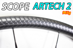 SCOPE CYCLING  ARTECH2 ARTECH 2 DISC ROADBIKE WHEEL CARBON RIM スコープ サイクリング アーテック 22mm ディスク ロードバイク ホイール カーボンリム 11